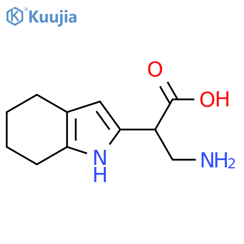3-amino-2-(4,5,6,7-tetrahydro-1H-indol-2-yl)propanoic acid structure
