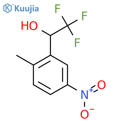 2,2,2-trifluoro-1-(2-methyl-5-nitrophenyl)ethan-1-ol structure