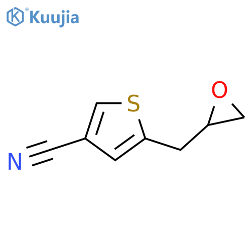 5-(oxiran-2-yl)methylthiophene-3-carbonitrile structure
