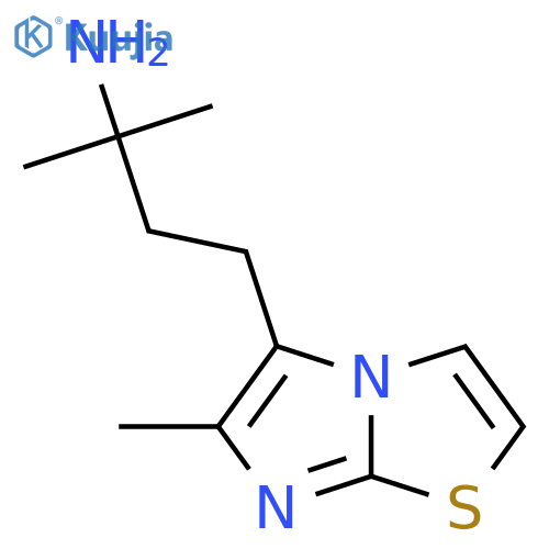 2-methyl-4-{6-methylimidazo2,1-b1,3thiazol-5-yl}butan-2-amine structure