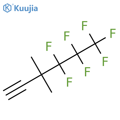 4,4,5,5,6,6,6-heptafluoro-3,3-dimethylhex-1-yne structure