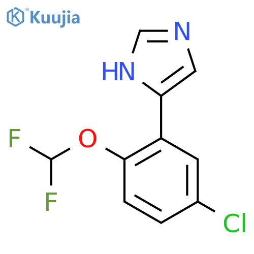4-5-chloro-2-(difluoromethoxy)phenyl-1H-imidazole structure