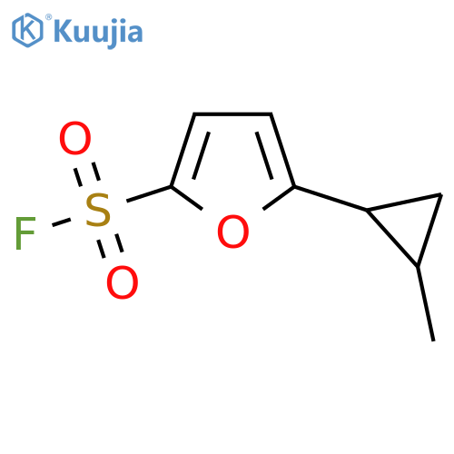 5-(2-methylcyclopropyl)furan-2-sulfonyl fluoride structure