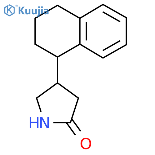 4-(1,2,3,4-tetrahydronaphthalen-1-yl)pyrrolidin-2-one structure