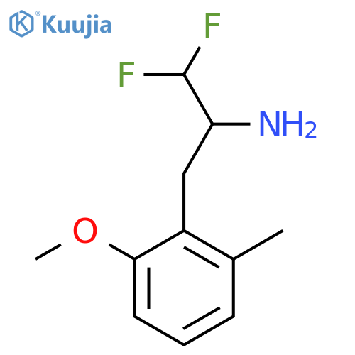 1,1-difluoro-3-(2-methoxy-6-methylphenyl)propan-2-amine structure