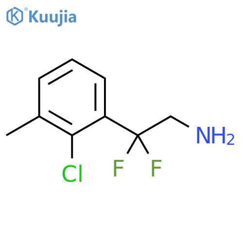2-(2-chloro-3-methylphenyl)-2,2-difluoroethan-1-amine structure
