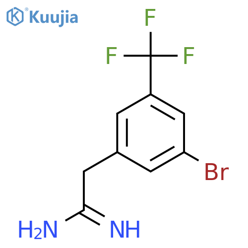 2-3-bromo-5-(trifluoromethyl)phenylethanimidamide structure