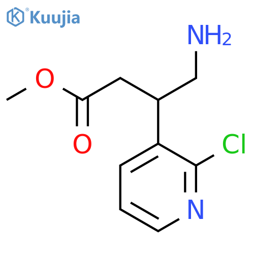 methyl 4-amino-3-(2-chloropyridin-3-yl)butanoate structure