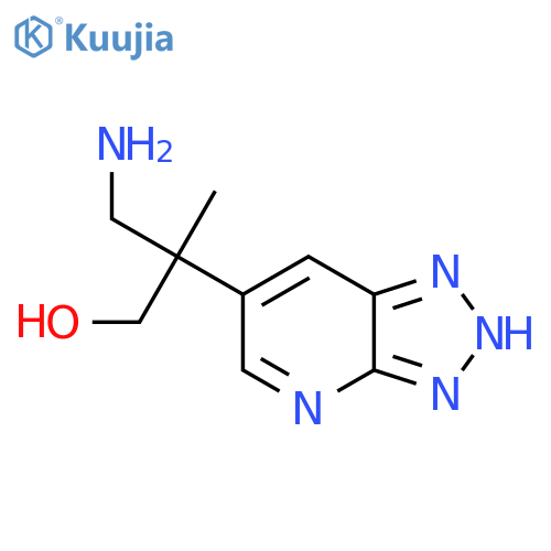 3-amino-2-methyl-2-{3H-1,2,3triazolo4,5-bpyridin-6-yl}propan-1-ol structure