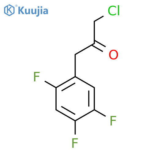 1-chloro-3-(2,4,5-trifluorophenyl)propan-2-one structure