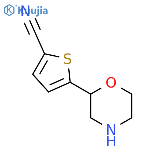 5-(morpholin-2-yl)thiophene-2-carbonitrile structure