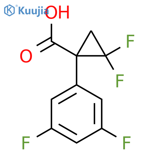 1-(3,5-difluorophenyl)-2,2-difluorocyclopropane-1-carboxylic acid structure