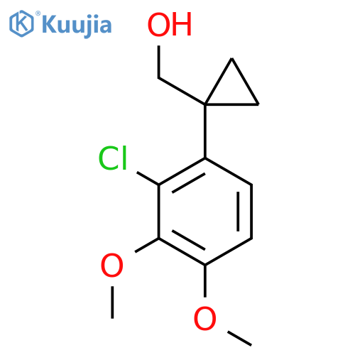 1-(2-chloro-3,4-dimethoxyphenyl)cyclopropylmethanol structure