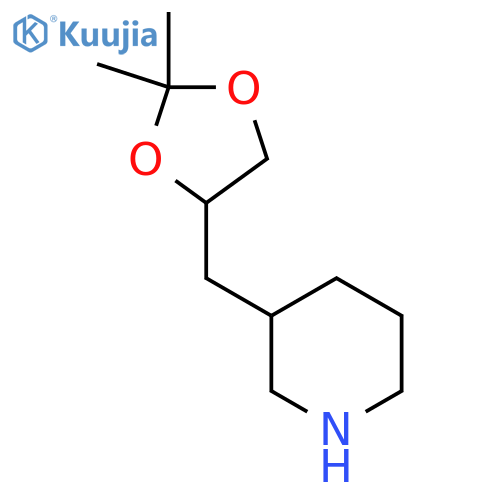 3-(2,2-dimethyl-1,3-dioxolan-4-yl)methylpiperidine structure