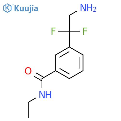 3-(2-amino-1,1-difluoroethyl)-N-ethylbenzamide structure