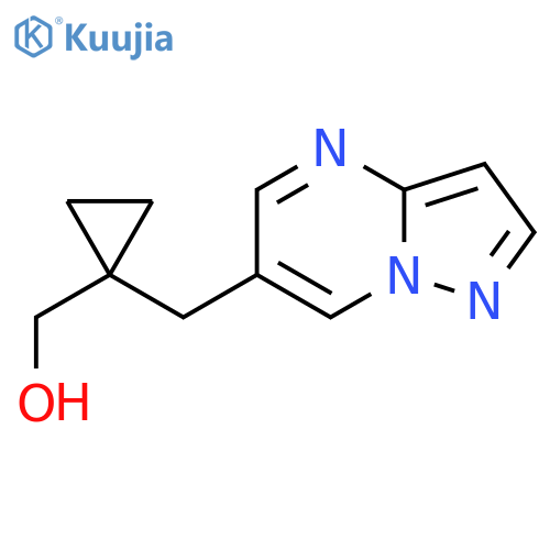 1-({pyrazolo1,5-apyrimidin-6-yl}methyl)cyclopropylmethanol structure