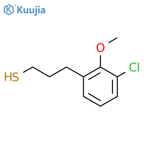 3-(3-chloro-2-methoxyphenyl)propane-1-thiol structure