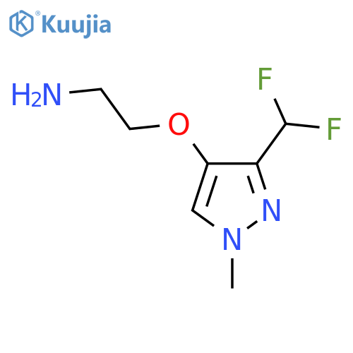 2-{3-(difluoromethyl)-1-methyl-1H-pyrazol-4-yloxy}ethan-1-amine structure