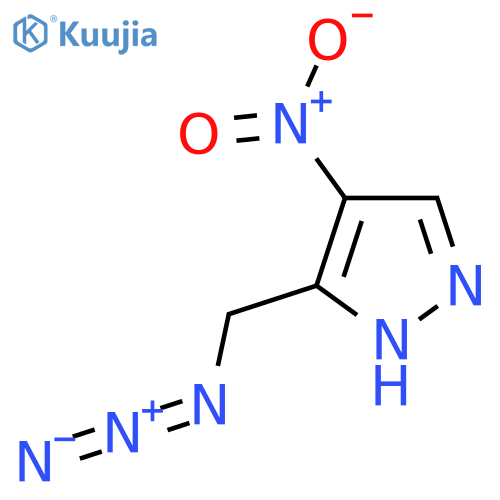 3-(azidomethyl)-4-nitro-1H-pyrazole structure