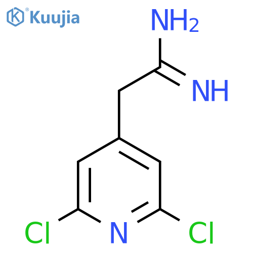 2-(2,6-dichloropyridin-4-yl)ethanimidamide structure