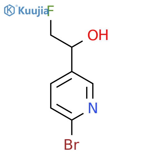1-(6-bromopyridin-3-yl)-2-fluoroethan-1-ol structure