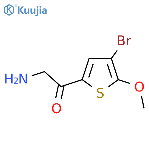 2-amino-1-(4-bromo-5-methoxythiophen-2-yl)ethan-1-one structure