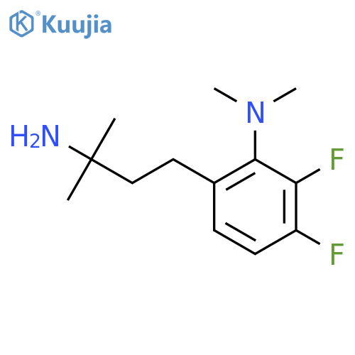 6-(3-amino-3-methylbutyl)-2,3-difluoro-N,N-dimethylaniline structure
