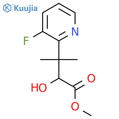 methyl 3-(3-fluoropyridin-2-yl)-2-hydroxy-3-methylbutanoate structure
