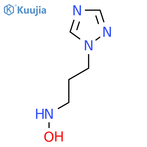 N-3-(1H-1,2,4-triazol-1-yl)propylhydroxylamine structure