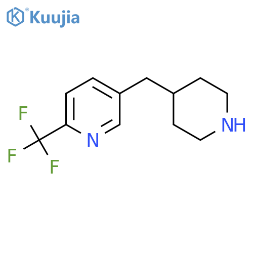 5-(piperidin-4-yl)methyl-2-(trifluoromethyl)pyridine structure