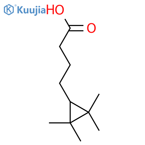 4-(2,2,3,3-tetramethylcyclopropyl)butanoic acid structure