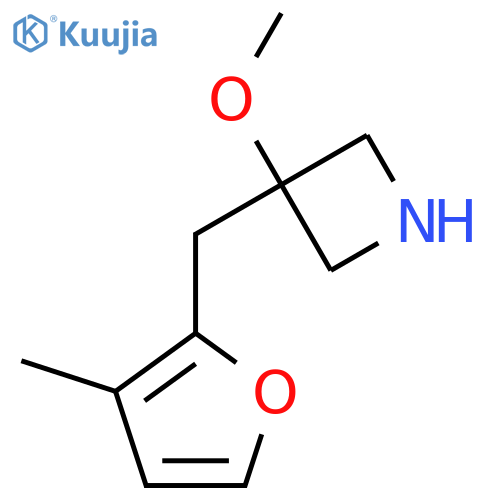 3-methoxy-3-(3-methylfuran-2-yl)methylazetidine structure