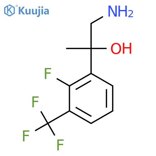 1-amino-2-2-fluoro-3-(trifluoromethyl)phenylpropan-2-ol structure