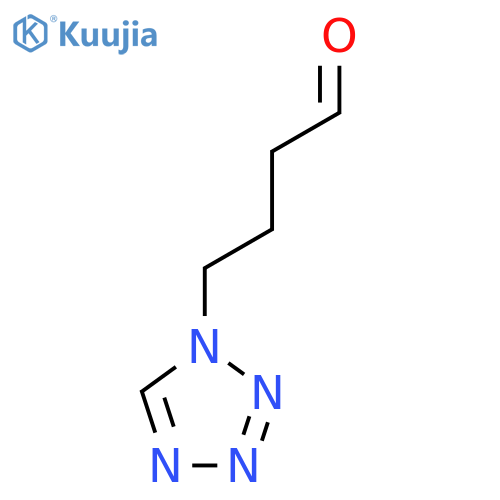 4-(1H-1,2,3,4-tetrazol-1-yl)butanal structure