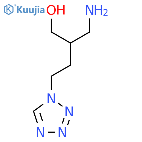 2-(aminomethyl)-4-(1H-1,2,3,4-tetrazol-1-yl)butan-1-ol structure
