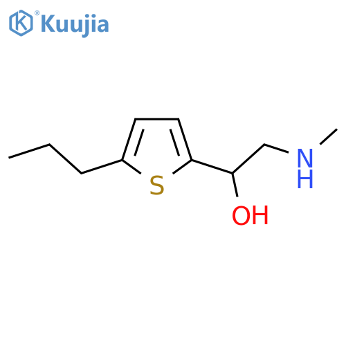 2-(methylamino)-1-(5-propylthiophen-2-yl)ethan-1-ol structure