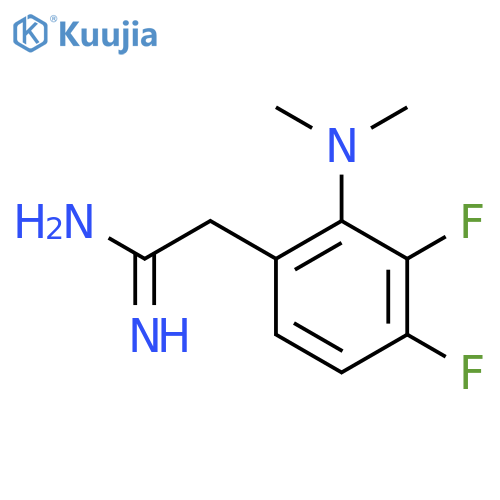 2-2-(dimethylamino)-3,4-difluorophenylethanimidamide structure