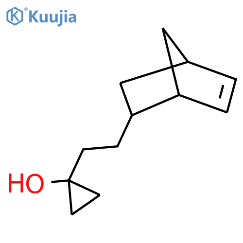 1-(2-{bicyclo2.2.1hept-5-en-2-yl}ethyl)cyclopropan-1-ol structure