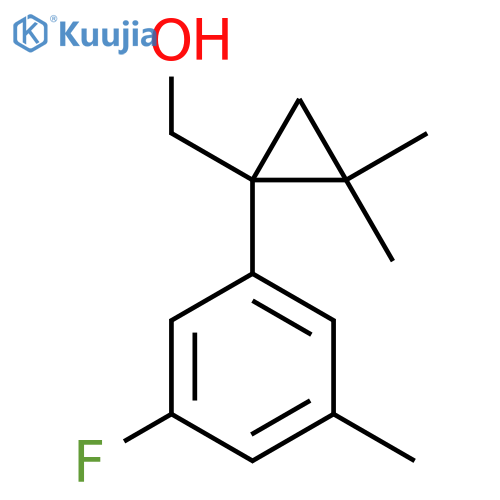 1-(3-fluoro-5-methylphenyl)-2,2-dimethylcyclopropylmethanol structure