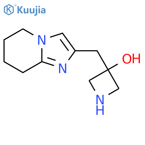 3-({5H,6H,7H,8H-imidazo1,2-apyridin-2-yl}methyl)azetidin-3-ol structure
