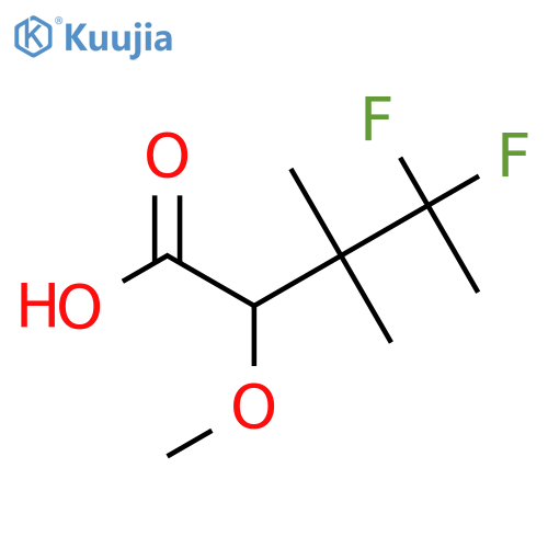 4,4-difluoro-2-methoxy-3,3-dimethylpentanoic acid structure