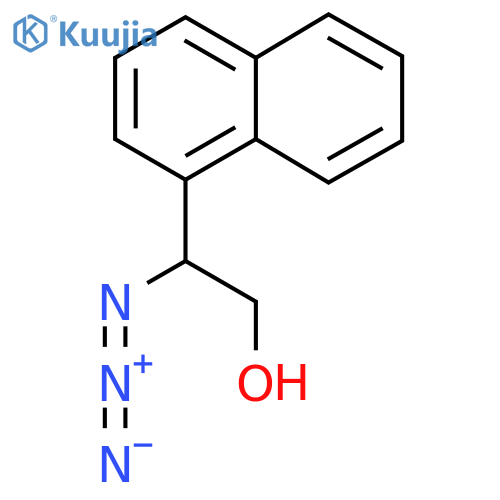 2-azido-2-(naphthalen-1-yl)ethan-1-ol structure