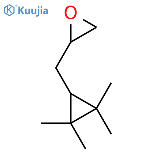2-(2,2,3,3-tetramethylcyclopropyl)methyloxirane structure