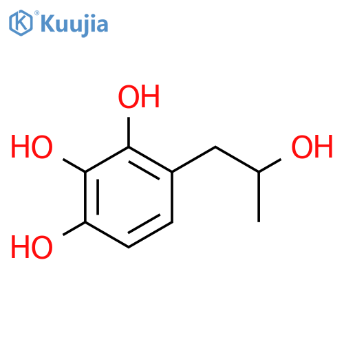 4-(2-hydroxypropyl)benzene-1,2,3-triol structure