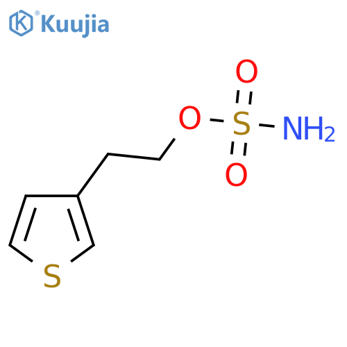2-(thiophen-3-yl)ethyl sulfamate structure
