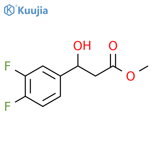 Methyl 3-(3,4-difluorophenyl)-3-hydroxypropanoate structure