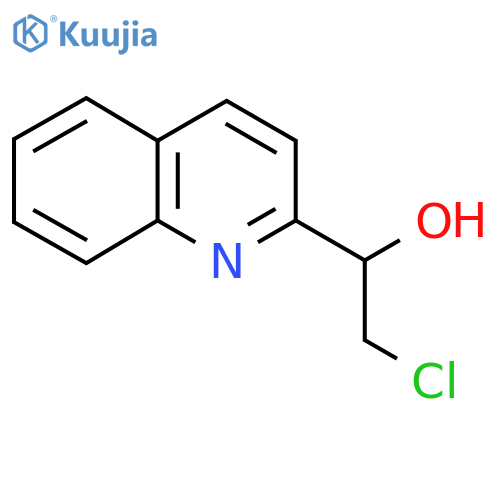 2-chloro-1-(quinolin-2-yl)ethan-1-ol structure