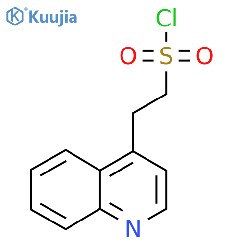 2-(quinolin-4-yl)ethane-1-sulfonyl chloride structure