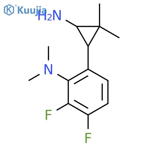 6-(3-amino-2,2-dimethylcyclopropyl)-2,3-difluoro-N,N-dimethylaniline structure