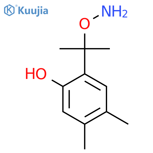 2-2-(aminooxy)propan-2-yl-4,5-dimethylphenol structure